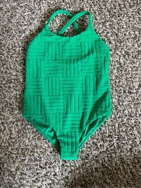 Beach Riot Toddler Girl One-Piece Swimsuit in Jelly Bean Green
